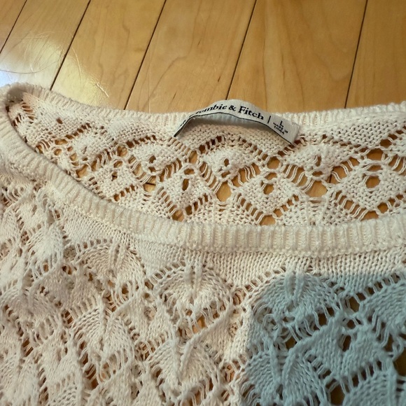 Abercrombie & Fitch Womens Crochet Style Mini Dress Coverup, Size Large - Picture 6 of 6